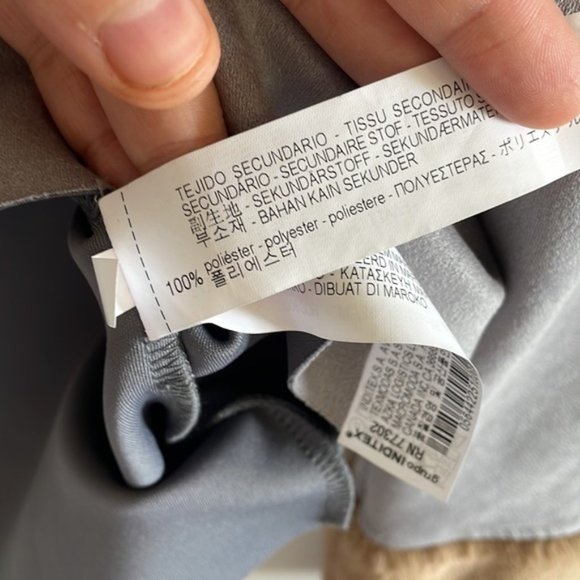 Zara Gray and Tan Blouse - Picture 11 of 11